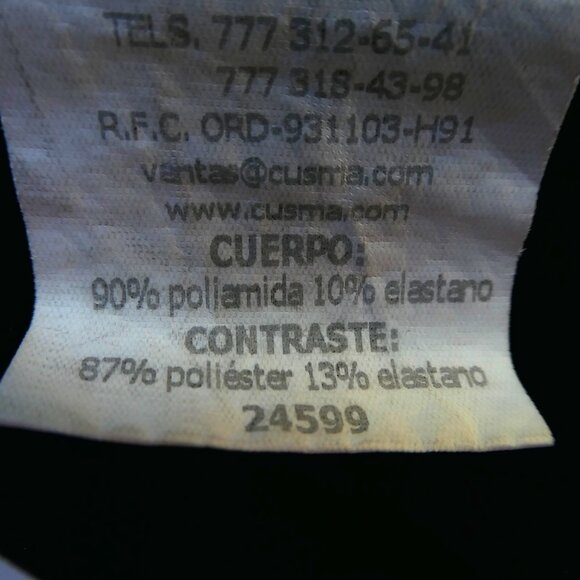 Xcaret Mexico Rashguard  Black Orange Floral Panel Sun Protection Water Park L - Picture 7 of 7